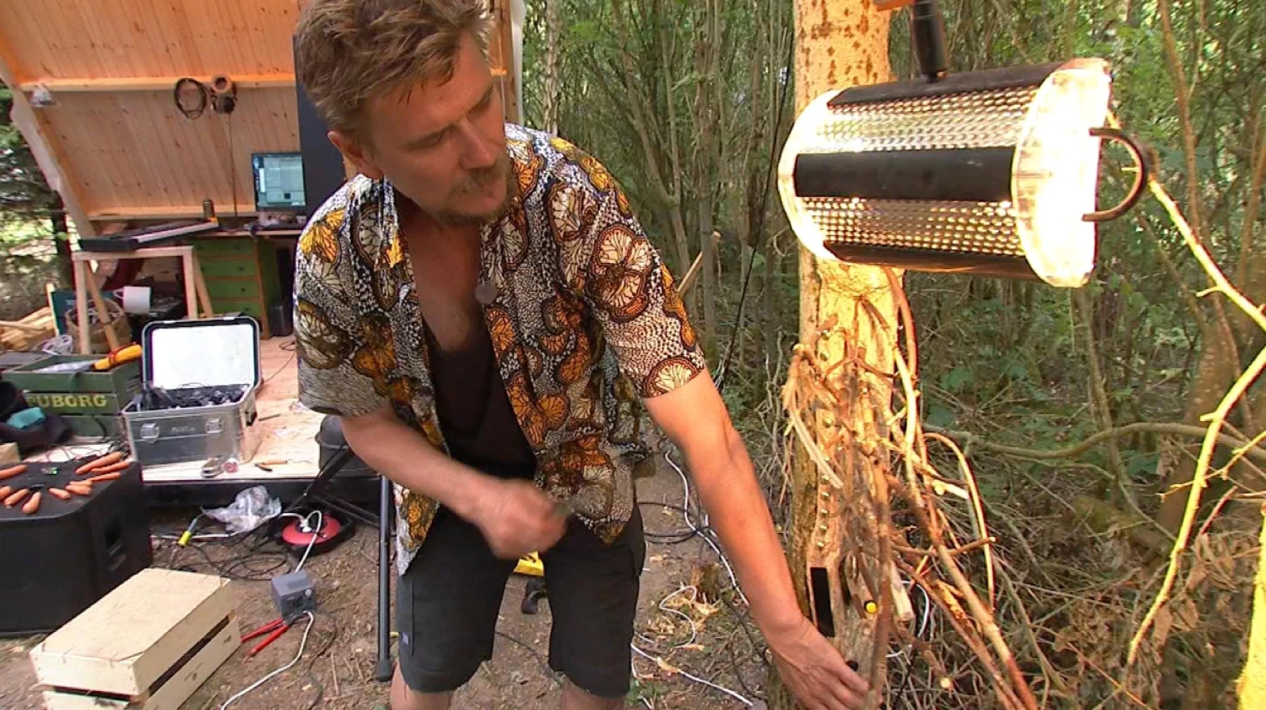 Sound experiment workshop at Stjerner Over Farø Festival