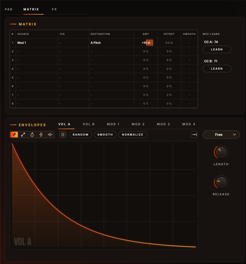 Impact's Matrix page